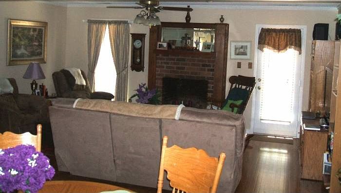 Greatroom with fireplace
