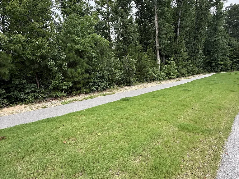 Walking trail directly behind the home