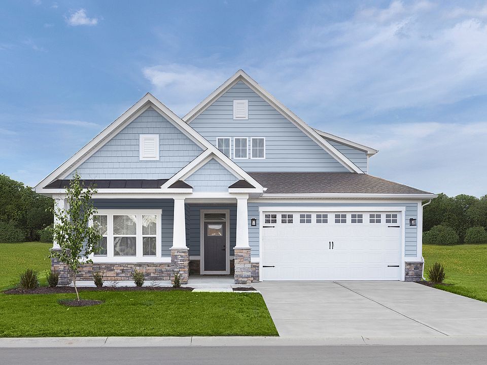 Own a new ranch home with lawn care and resort-style amenities in Fountain Inn.
