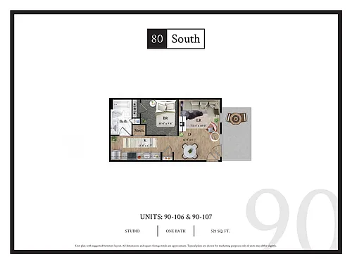 Floor plan Studio