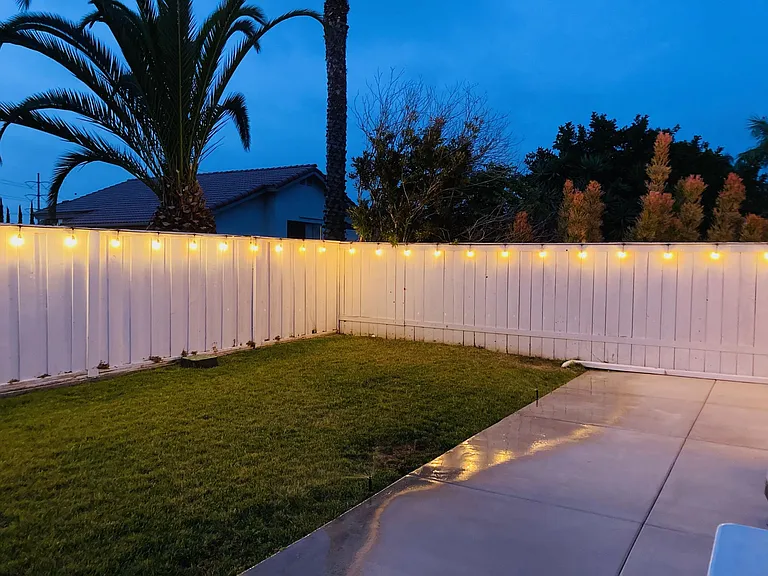 Spacious, Fully fenced backyard