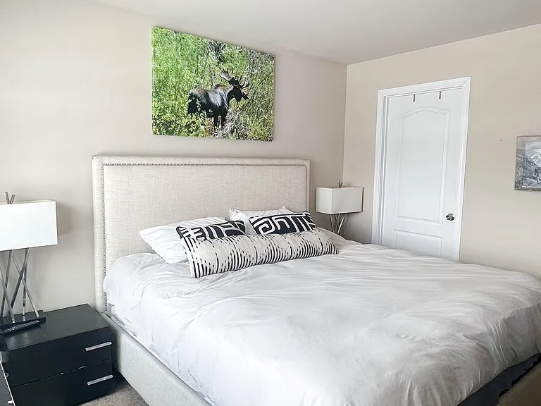 Master bedroom with ensuite bathroom