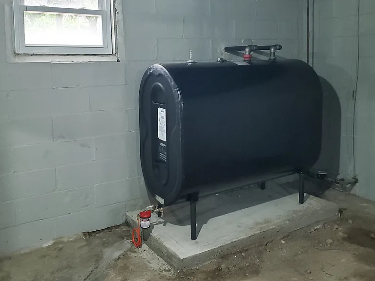 New oil tank