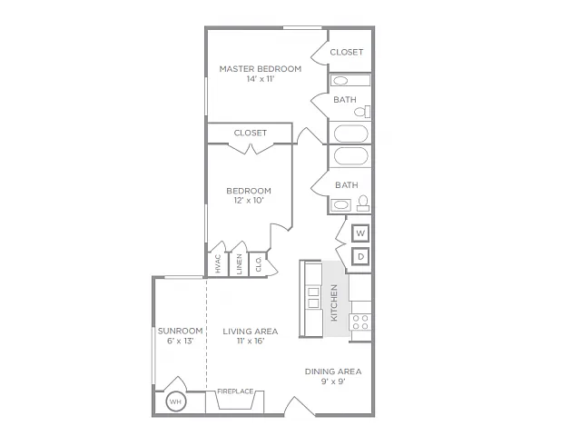 Floor plan The Azalea (West)