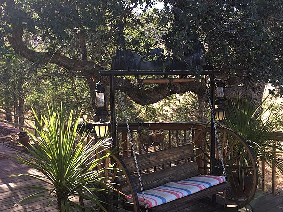 Back porch in summer