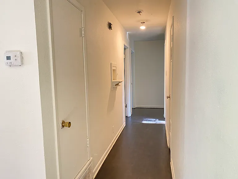 hallway, on the left A.C furnace closet, on the right hotwater closet