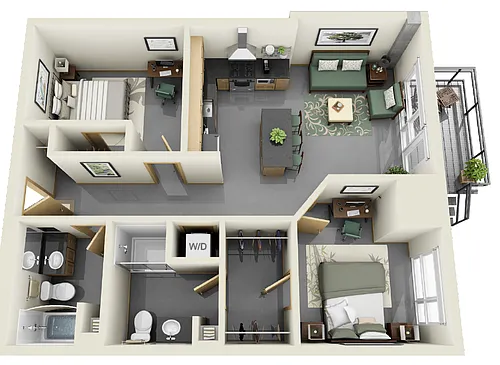 Floor plan NoLo West - B6