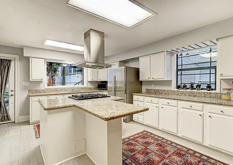 Large kitchen open to living room