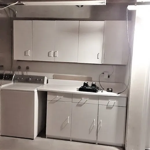 Laundry w/ washer & dryer.