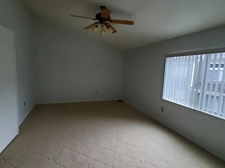Master Bedroom with large window and sky light