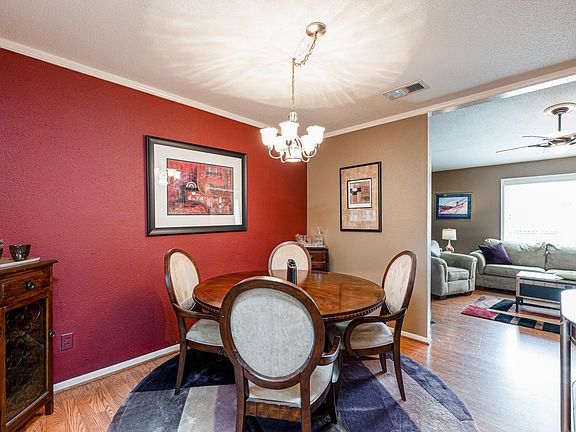 Open dining space to living room area.