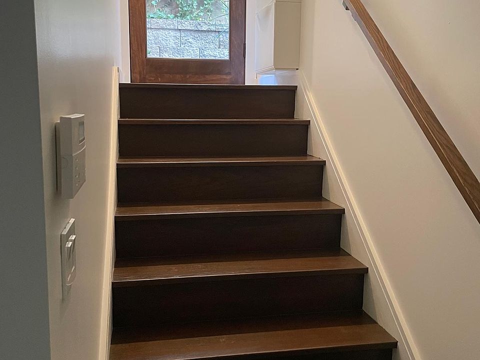 Stairway into apartment.
