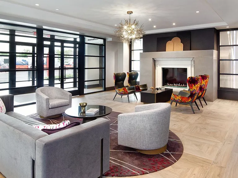 North Building Lobby/Lounge with fireplace
