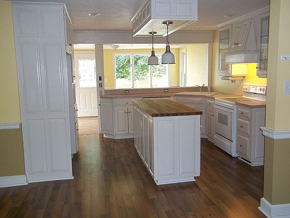 kitchen with sun room beyond