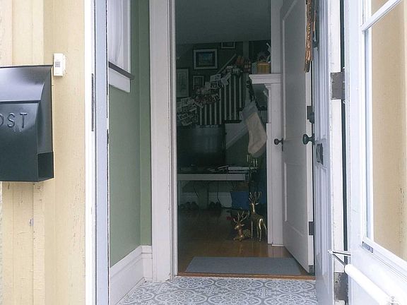 Front door foyer into living room