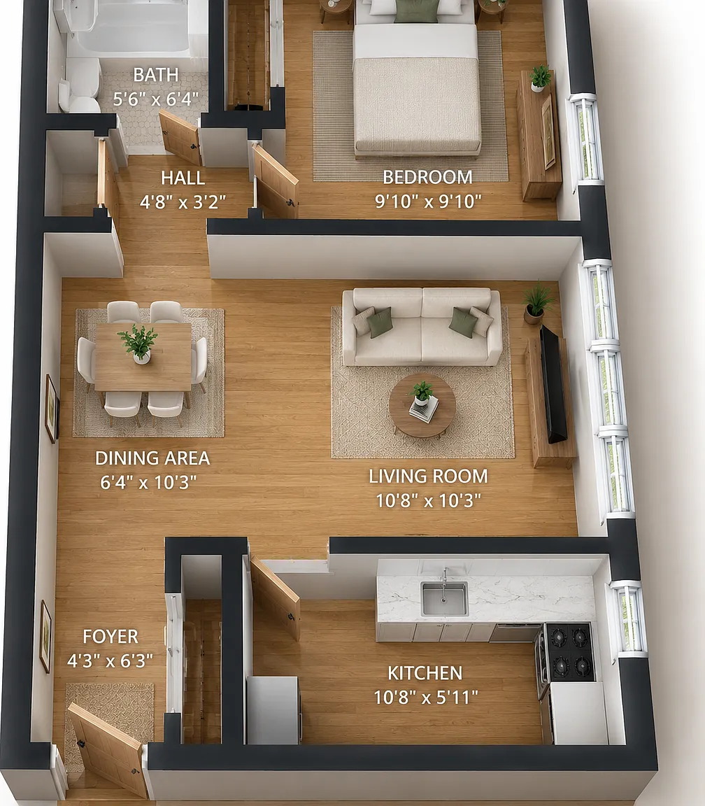 1 bed, $1,049 — Photo 1
