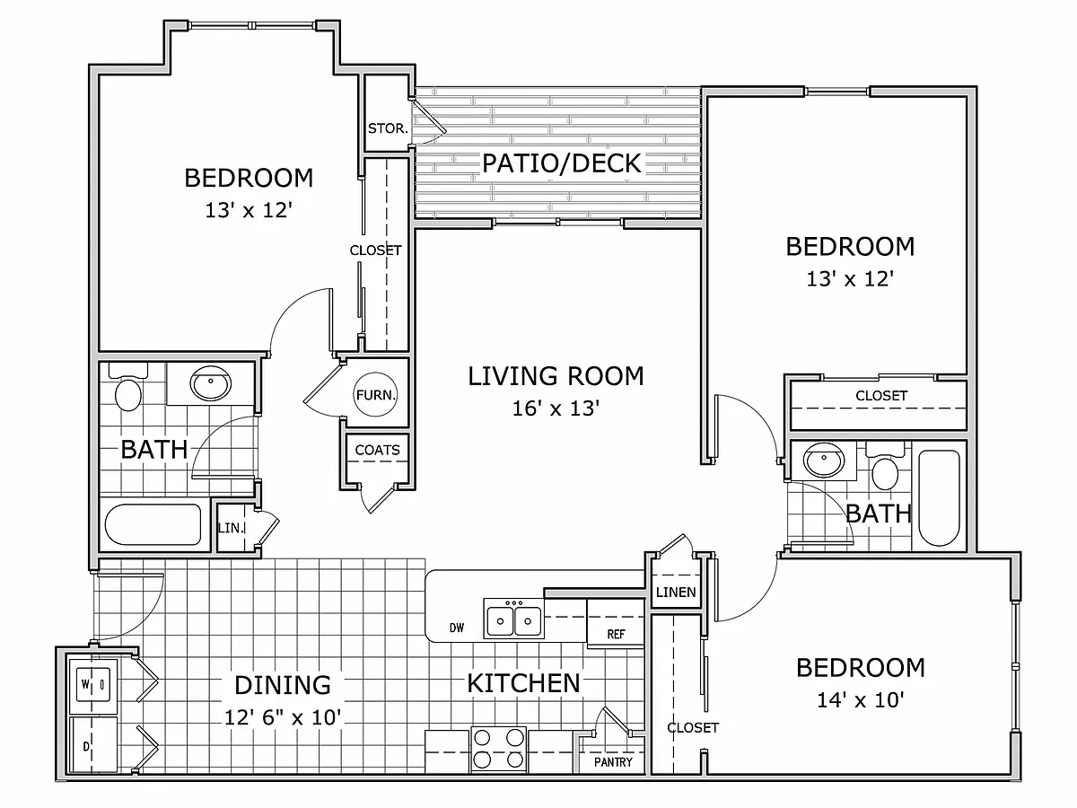 Floor plan 3 Bedroom