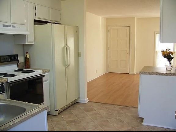 Kitchen into living room