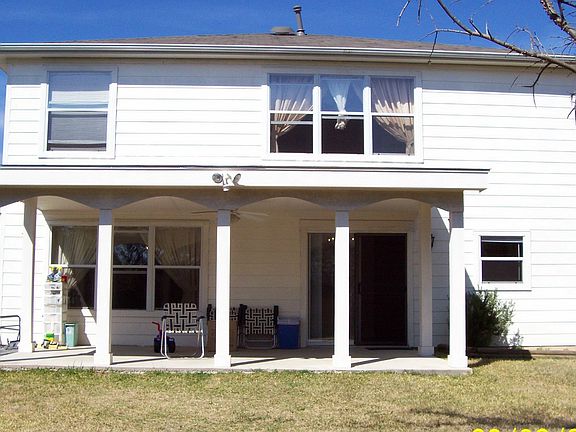 Large covered back porch
