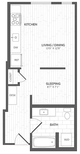 Floor plan Studio