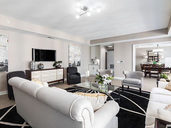 Elegant and open living areas become the signature spaces in these sophisticated residences.