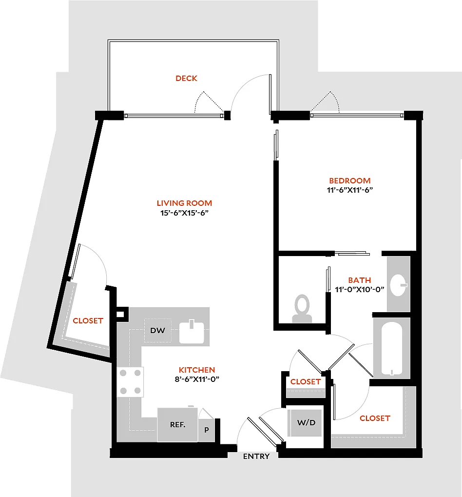 Floor plan 1H