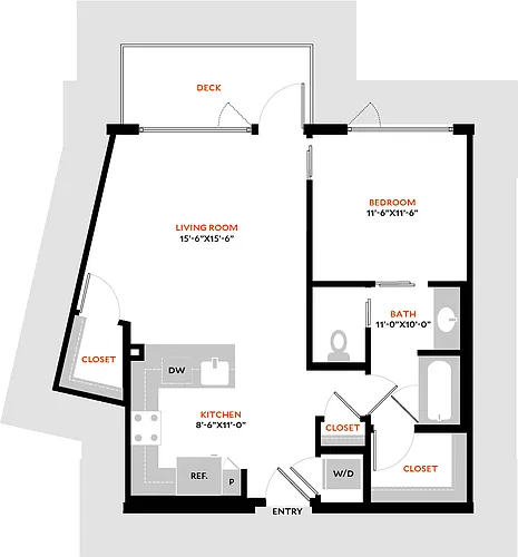 Floor plan 1H