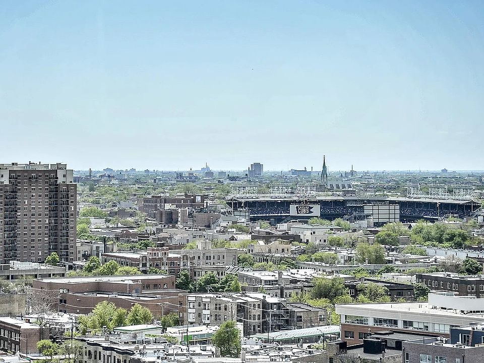 View of Wrigley from Family Room Window