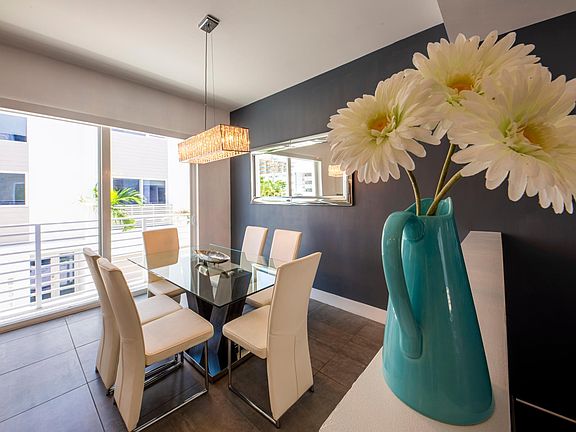 Colorful accents are all through this beautiful modern home.