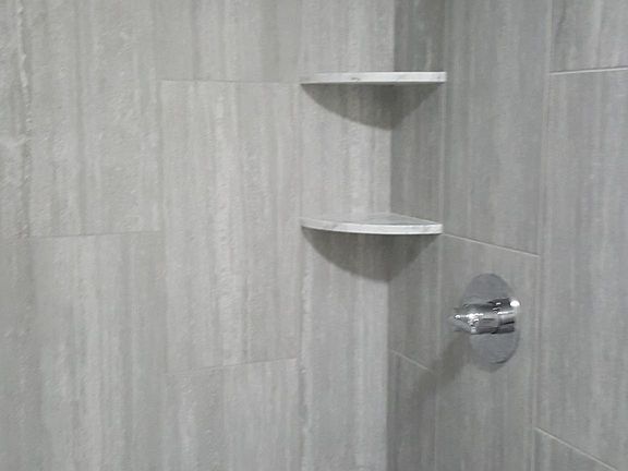 New tile shower