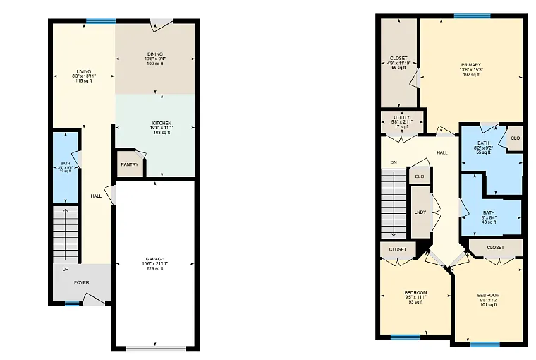Floor plan 3 bedroom w/ garage