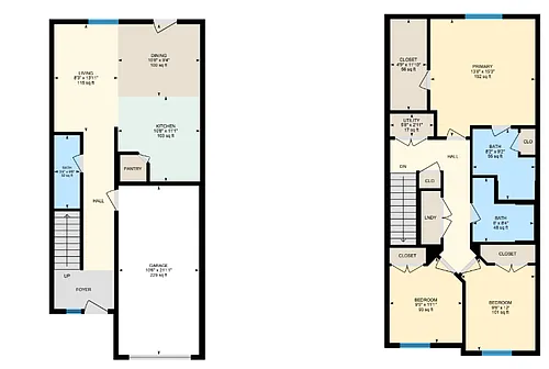 Floor plan 3 bedroom w/ garage
