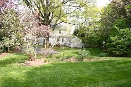 view of rear yard and home