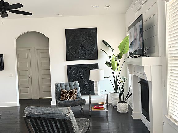 LIVING ROOM & FIREPLACE (with marble surround)