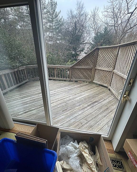 Huge Deck Backing to Trees