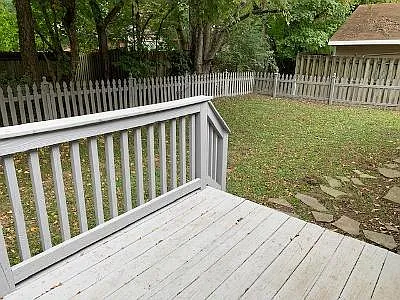 East side of back yard