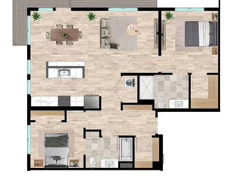 B18 - Two Bedroom B18 - Two Bedroom