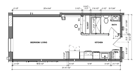 Floor plan Studio
