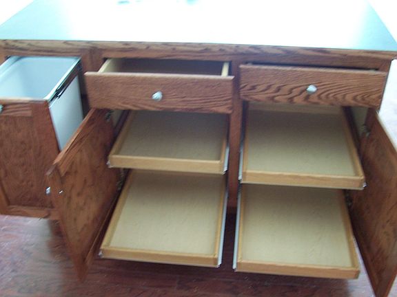 Island Pullout Shelves