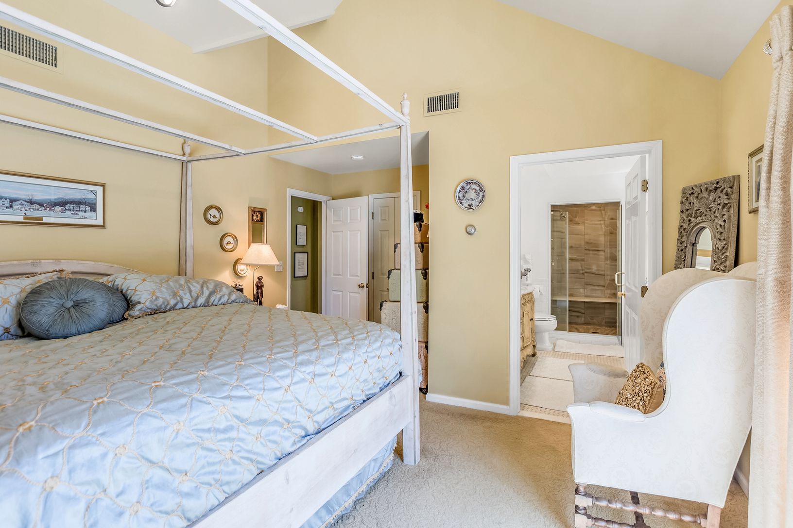  primary bedroom with private balcony