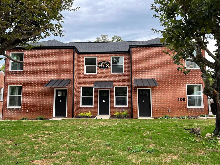 Exterior (Unit C is the far right)