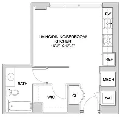 Floor plan Studio-A1_Studio_A