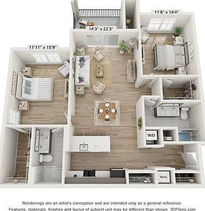 Two Bedroom Floor Plan Two Bedroom Floor Plan