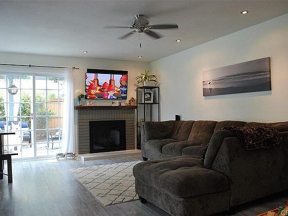 Family room + gas fireplace