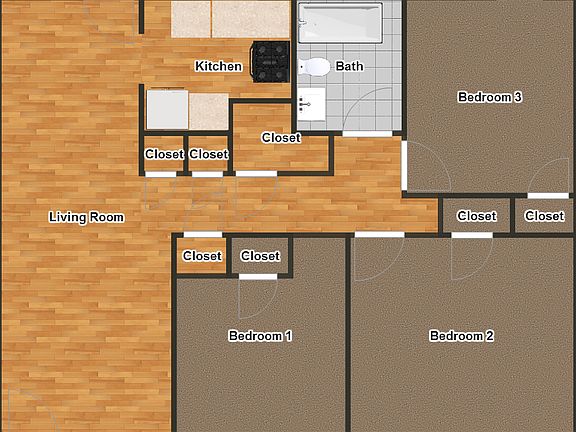 3 Bedroom Floorplan