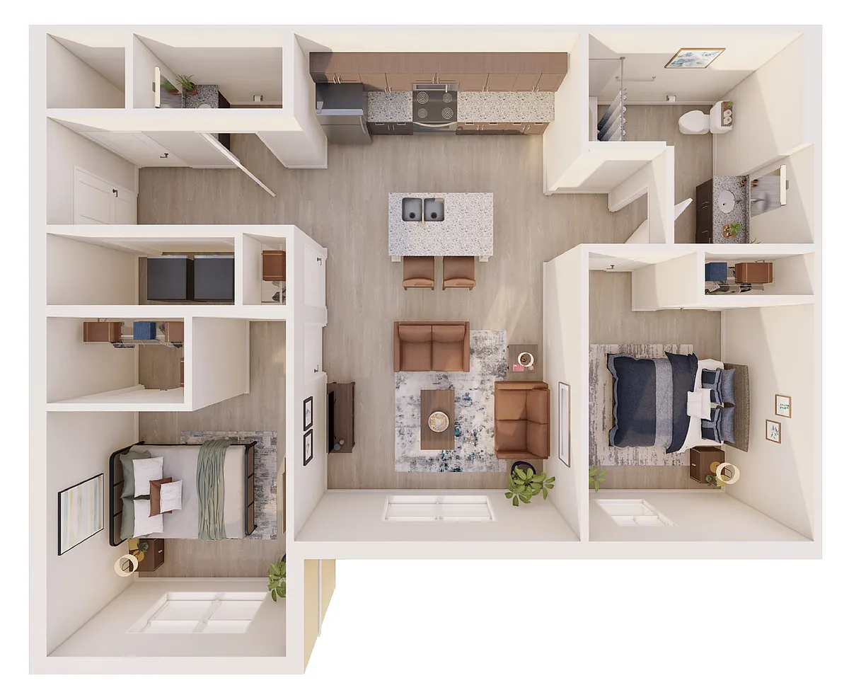 Floor plan Two Bedroom