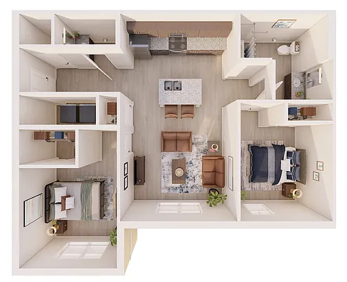 Floor plan Two Bedroom