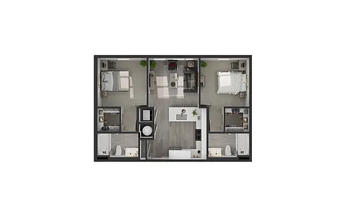 Floor plan 2B - 2X2