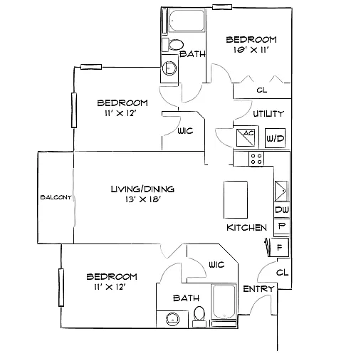 Floor plan Design 3A