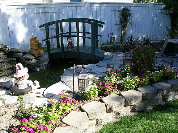 Pond and waterfall